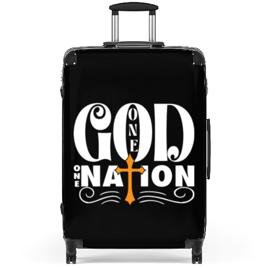 One God One Nation Love Jesus Christian Suitcases