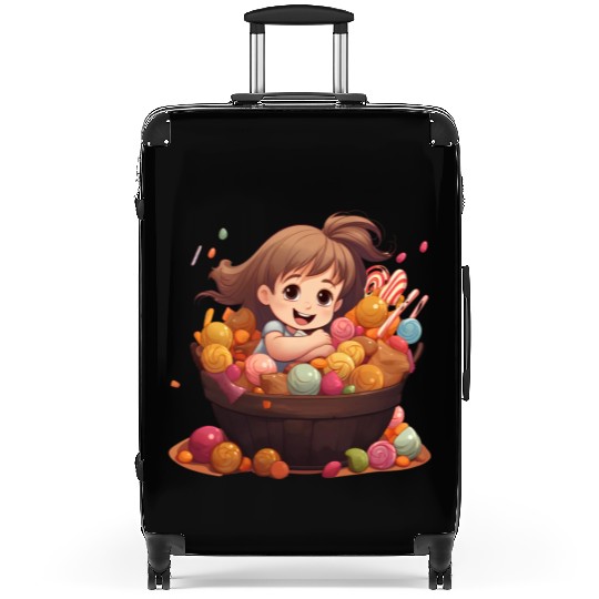 Happy with sweet candy Suitcases