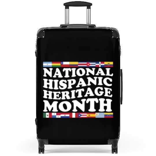 Hispanic Heritage Month National Latino Countries Suitcases