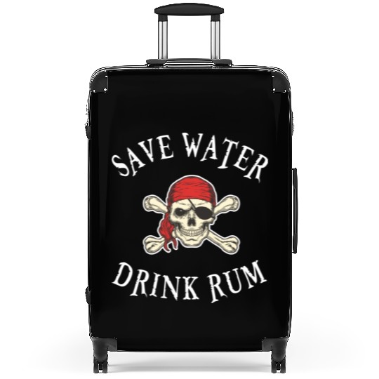 Save Water Drink Rum Suitcases