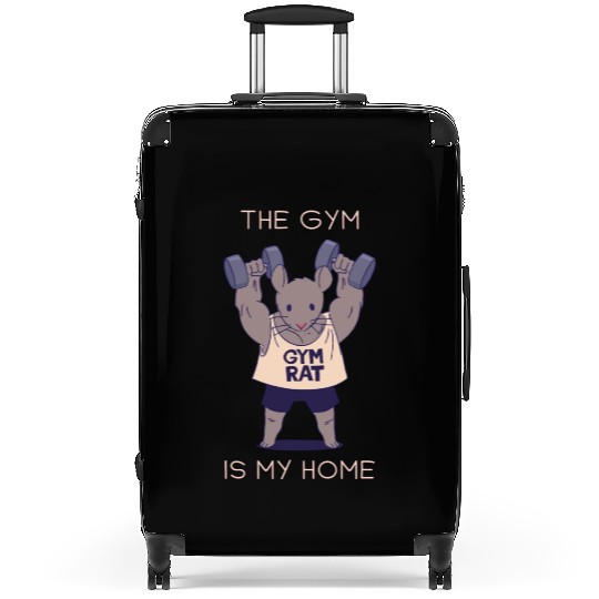 THE GYM IS MY HOME GYM RAT DESIGN Suitcases