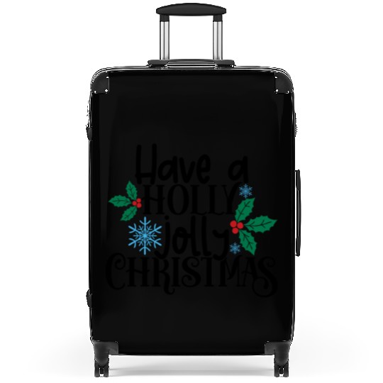 Holly Jolly Christmas Suitcases