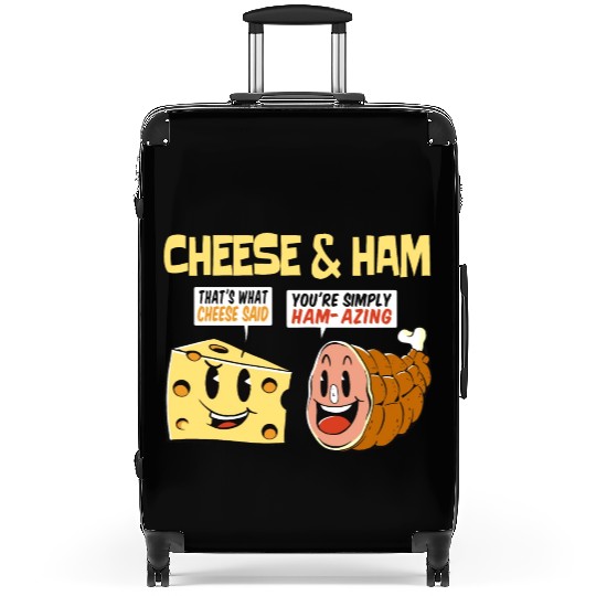 Cheese and Ham Funny Food Lover Design Suitcases