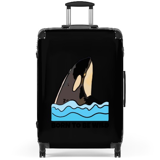 Born to Be Wild: Playful Orca Design Suitcases
