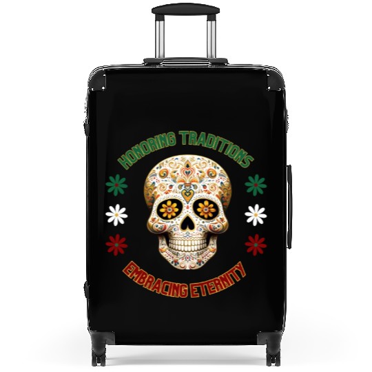 Mexican calavera Suitcases