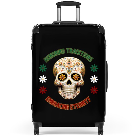 Mexican calavera Suitcases