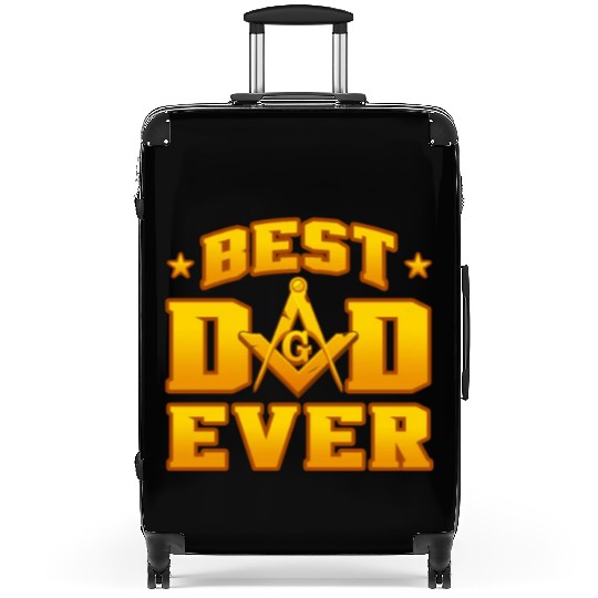 Best Dad Ever Freemason Suitcases