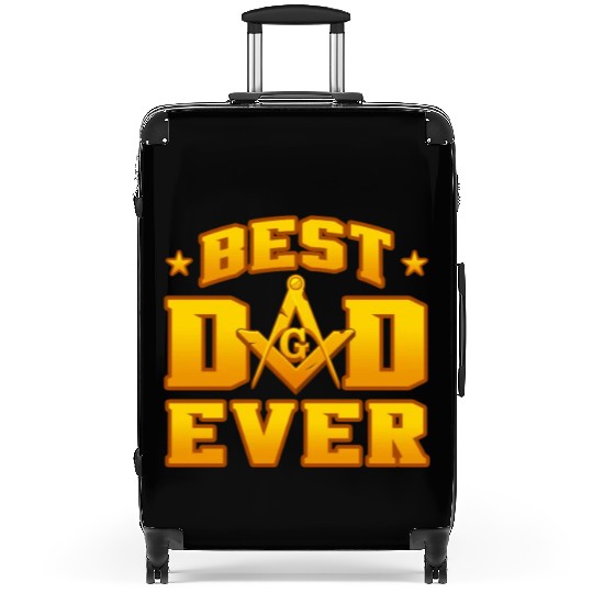 Best Dad Ever Freemason Suitcases