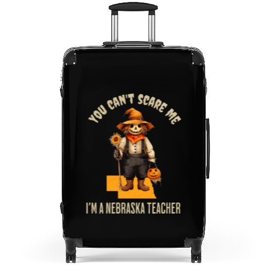 I’m a Nebraska Teacher Halloween Fall Autumn Suitcases