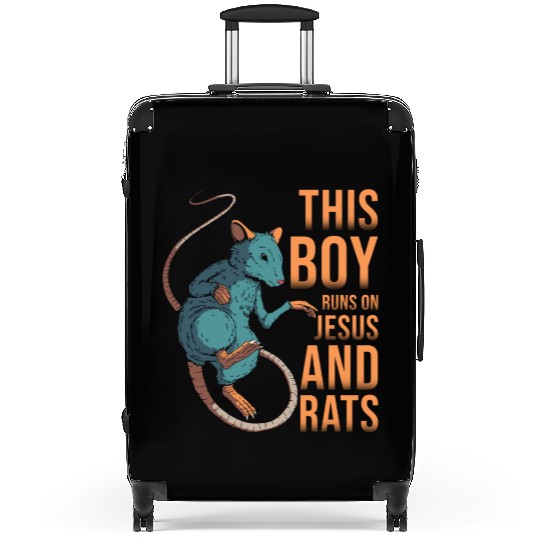 Rat This Boy Runs On Jesus And Rats Suitcases