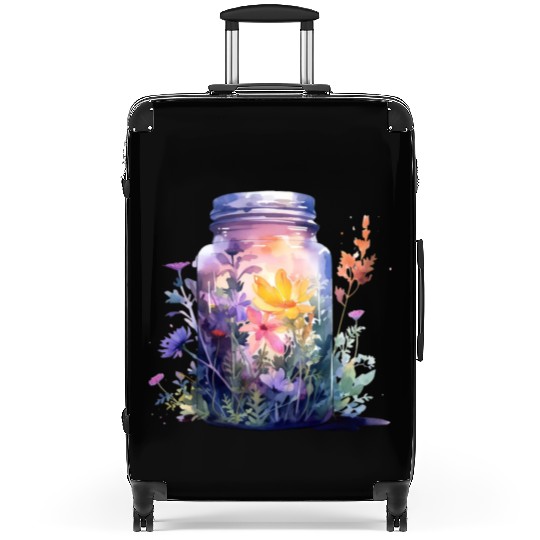 Wild Flowers Suitcases Design - Funny gift