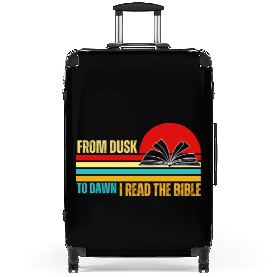 Retro Bible Lover Suitcases