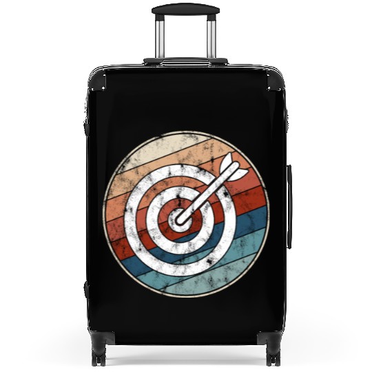 Retro Archery Bullseye Suitcases