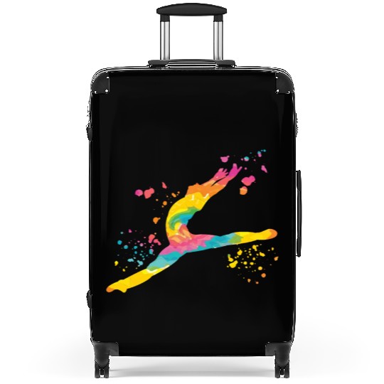 Ballet Dancer Colorsplash Man Ballerino Suitcases