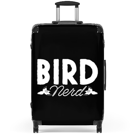 Bird Nerd Joke Birds Lover Budgie Parrot Heron Suitcases
