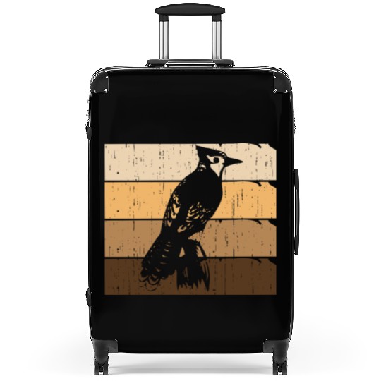 Bird Woodpecker Art Budgie Hummingbird Parrot Suitcases