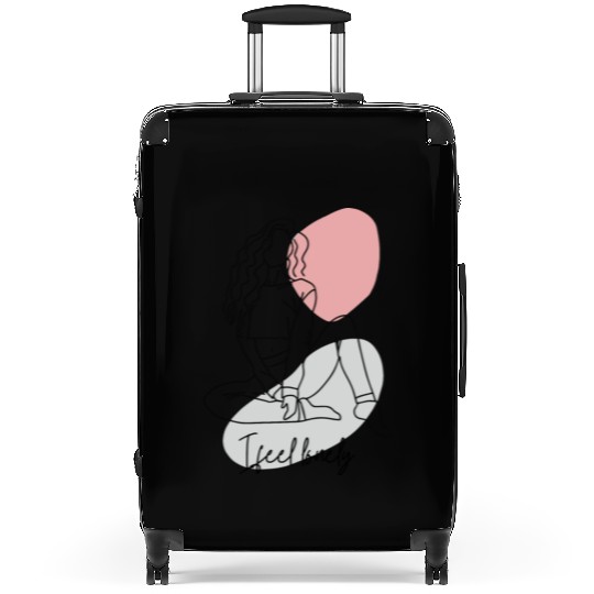 i feel lonely Suitcases