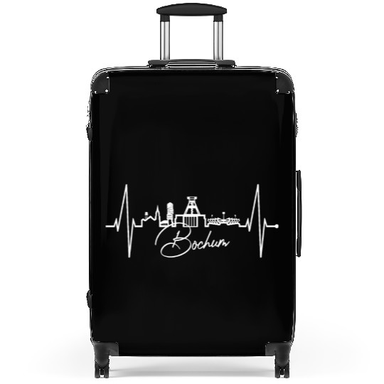 Bochum Skyline Heartbeat Ruhrpott Germany Lover Suitcases