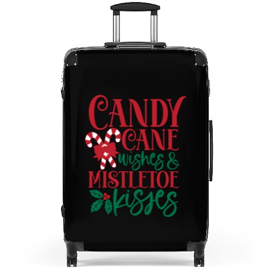 Candy Cane Wishes Mistletoe Kisses Suitcases