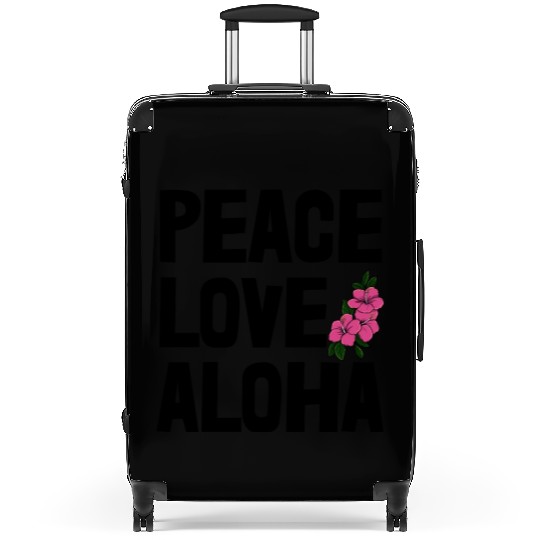 Peace Love Aloha Suitcases