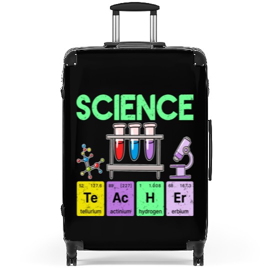Science Teacher Periodic Table Elements Chemistry Suitcases