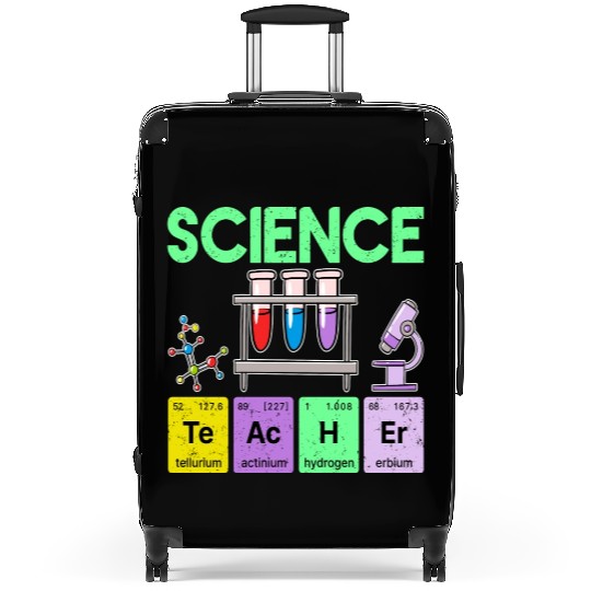 Science Teacher Periodic Table Elements Chemistry Suitcases