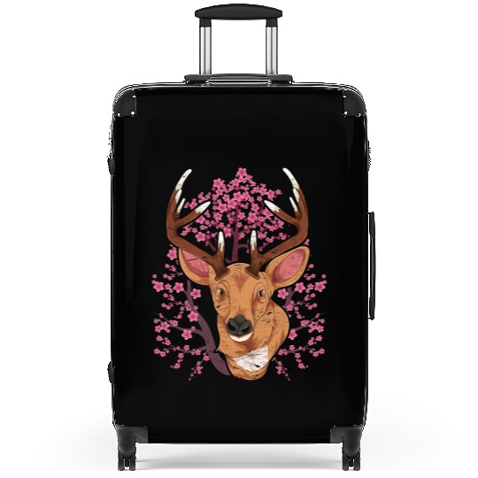 Cherry blossom forest animal gift Sakura deer Suitcases