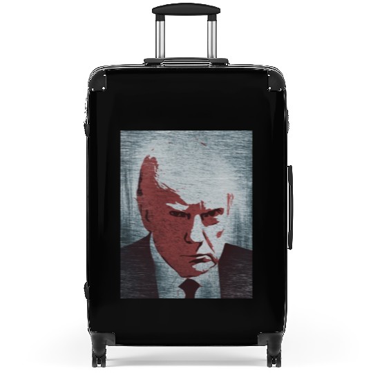Donald Trump mugshot graffiti Suitcases