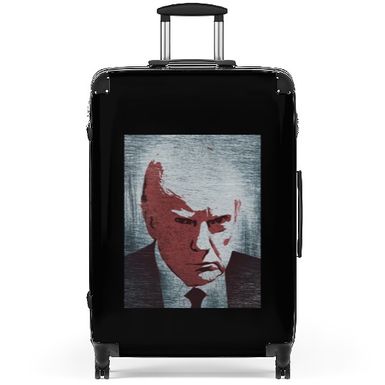 Donald Trump mugshot graffiti Suitcases