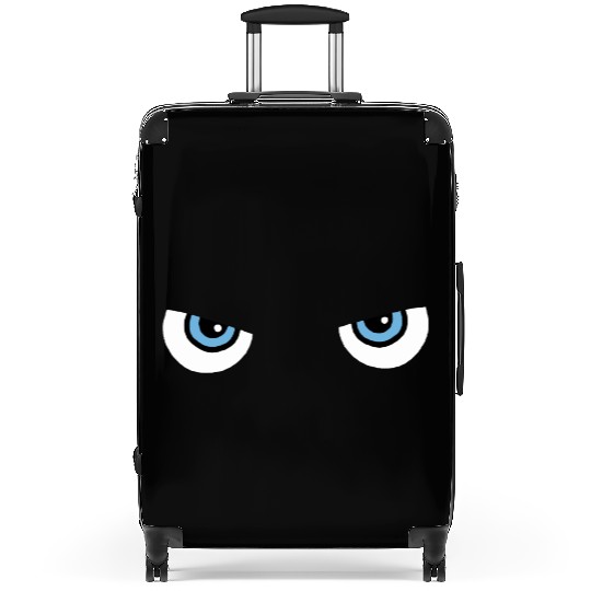 Black Cat Blue Eyes | Halloween Gift For Cat Lover Suitcases