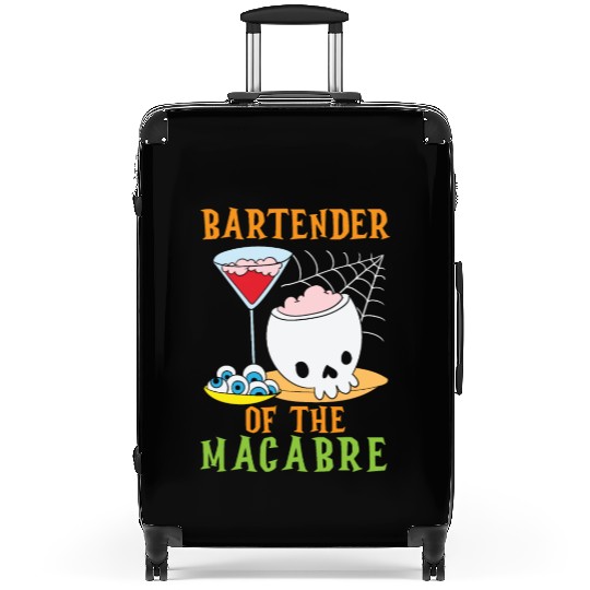 Bartender of the Macabre Bartender Halloween Suitcases