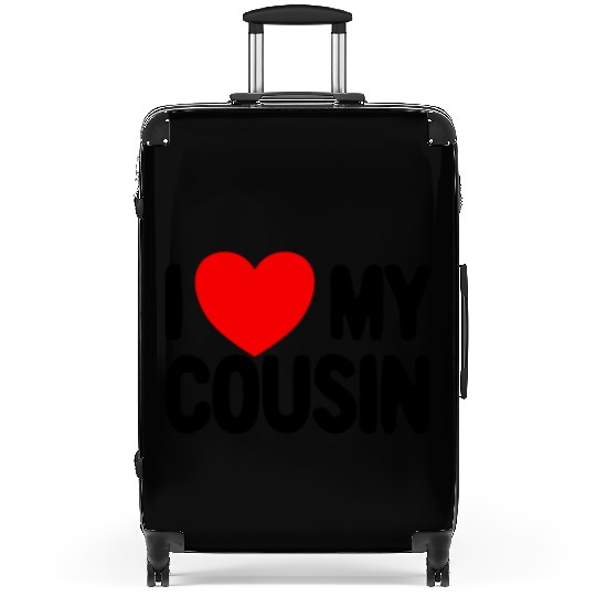 I Love My Cousin Red Heart Redneck Love My Cousin Suitcases