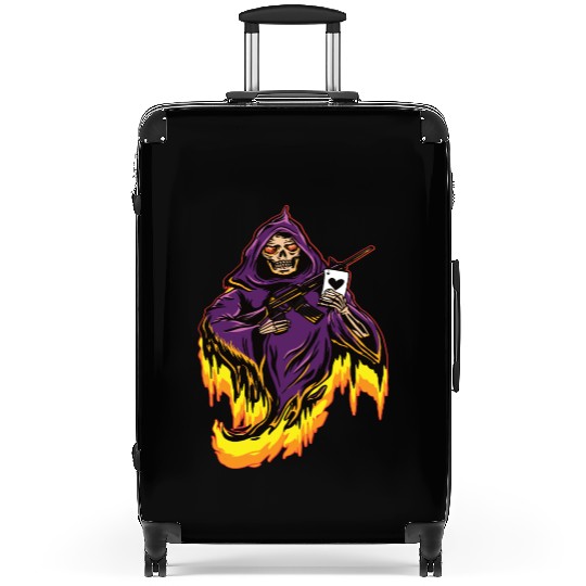 Spades Ace Death Poker Texas Hold'em Suitcases