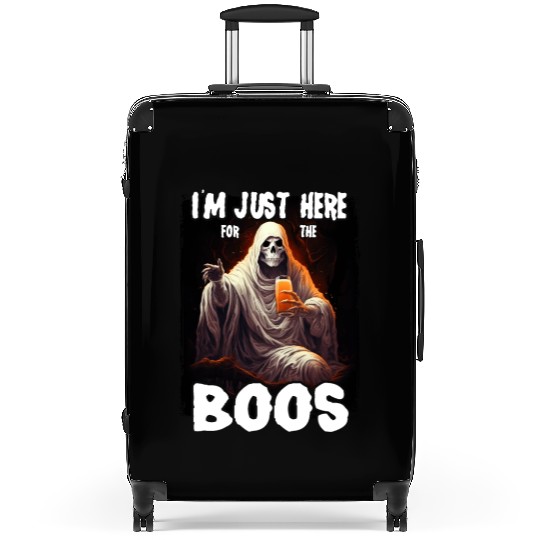 I'm Just Here For The Boos Cute Ghost Funny Women Suitcases