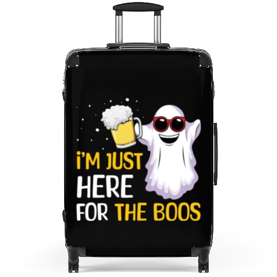 Funny Ghost Beer Lover Lazy Creepy Halloween Suitcases