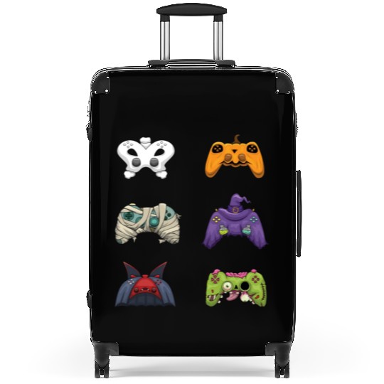 Gaming Gamer Game Controller Lazy Creepy Halloween Suitcases