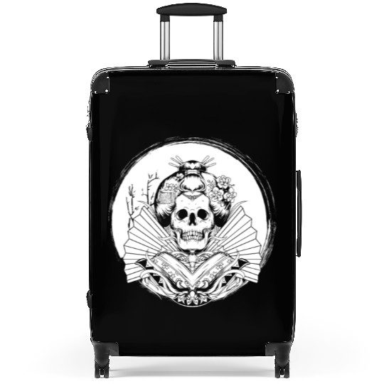 Geisha Skull Suitcases