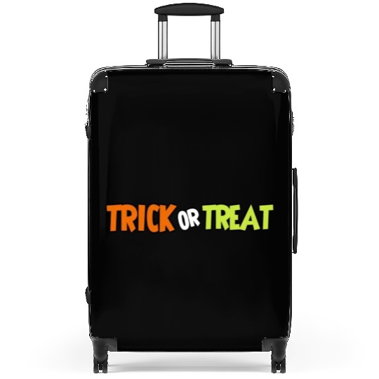 Trick or treat typography Suitcases
