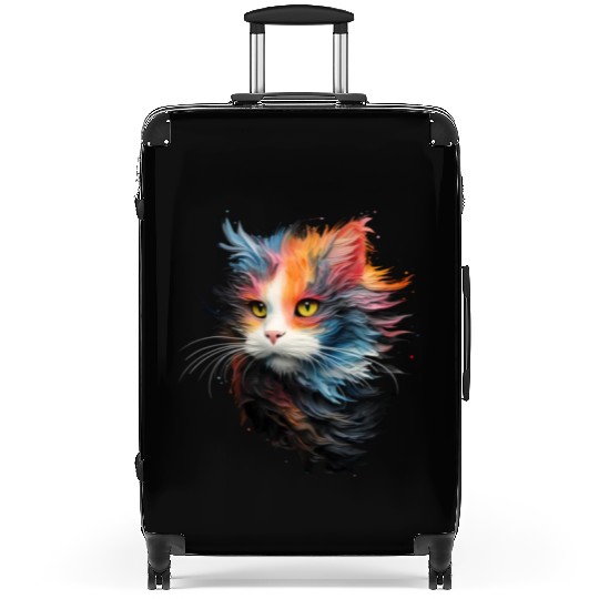 Persian Cat Masterful Animal Painting Suitcases