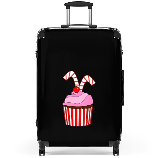 Cupcakes And Candy Canes Suitcases