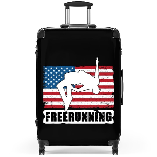 Patriotic Freerunning For Freestyle Freerunner Suitcases