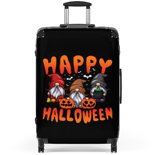 Pumpkin Halloween Gnomes Lazy Creepy Halloween Suitcases