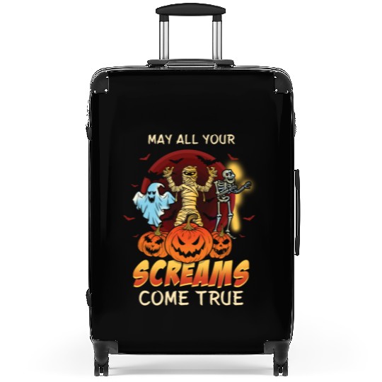 Scary Horror Monsters Lazy Creepy Halloween Suitcases
