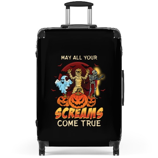 Scary Horror Monsters Lazy Creepy Halloween Suitcases
