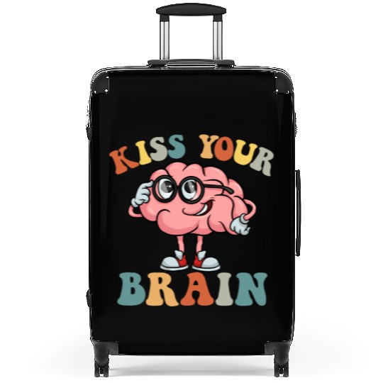 Kiss Your Brain Cute Teacher Back To School Suitcases