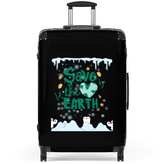 Save our Planet Earth, Save our beautiful animals! Suitcases