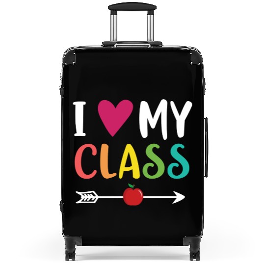 I Love My Class Teacher Heart First Day Of School Suitcases
