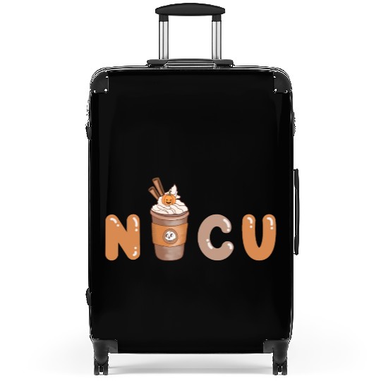 Cute NICU Coffee Halloween design Suitcases