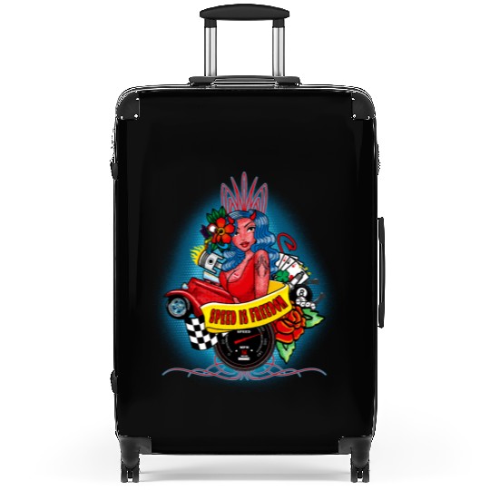Pin up, Hot rod and Speedometer Suitcases