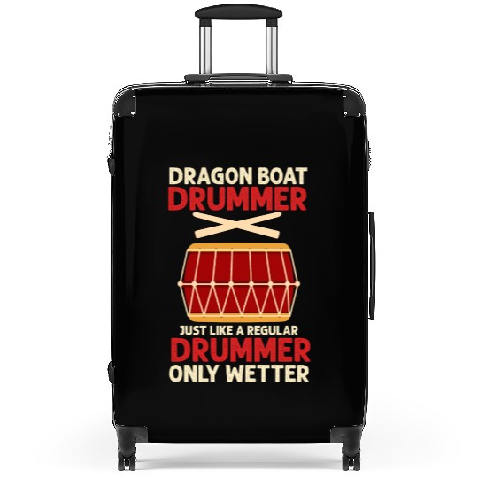 Funny Dragon Boat Drummer Only Wetter Racing Suitcases